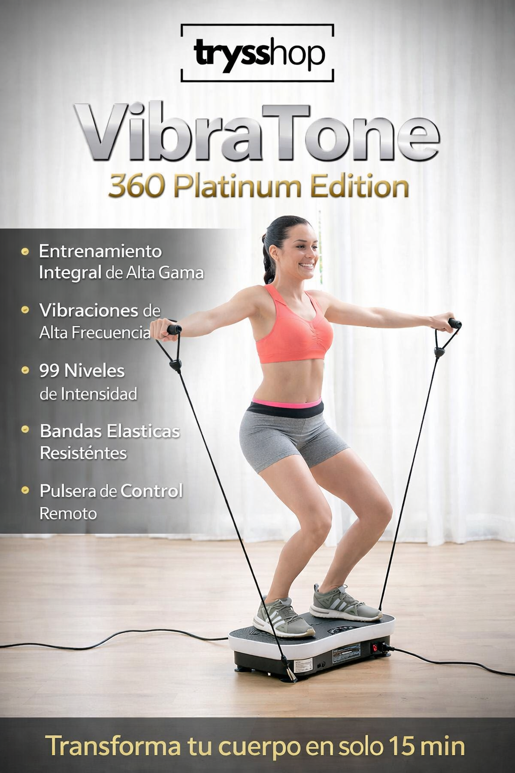 VibraTone 360 Black Edition| Plataforma Vibratoria