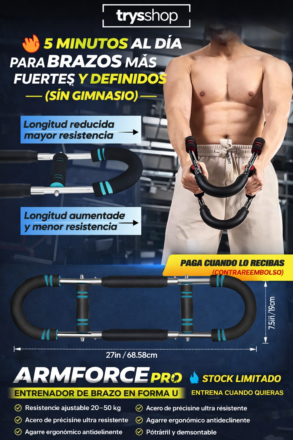 Titan Grip U |  ADIÓS A LOS BRAZOS DÉBILES